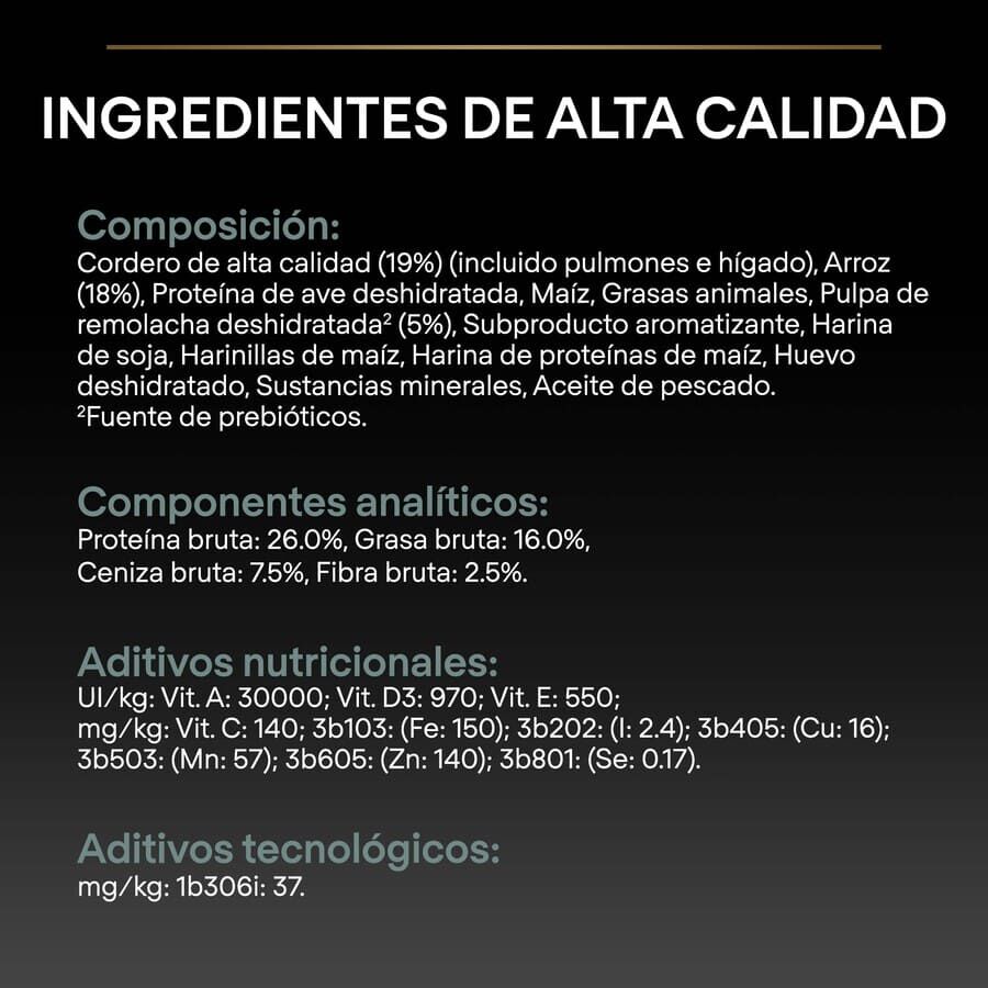 16.5 kg (14 + 2.5 kg &iexcl;gratis!) Pro Plan Adult Medium Digesti&oacute;n Cordero pienso para perros, , large Imagen numero 4